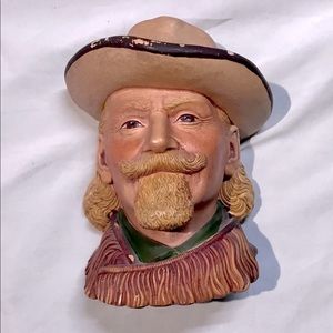 BUFFALO BILL CODY, LEGEND PRODUCTS, ENGLAND, SIGNED, COLLECTIBLE HEADS, CHALK